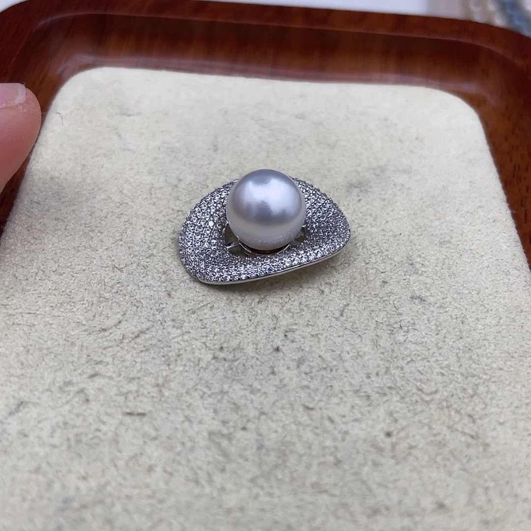 海水珍珠颈饰银S925镶嵌