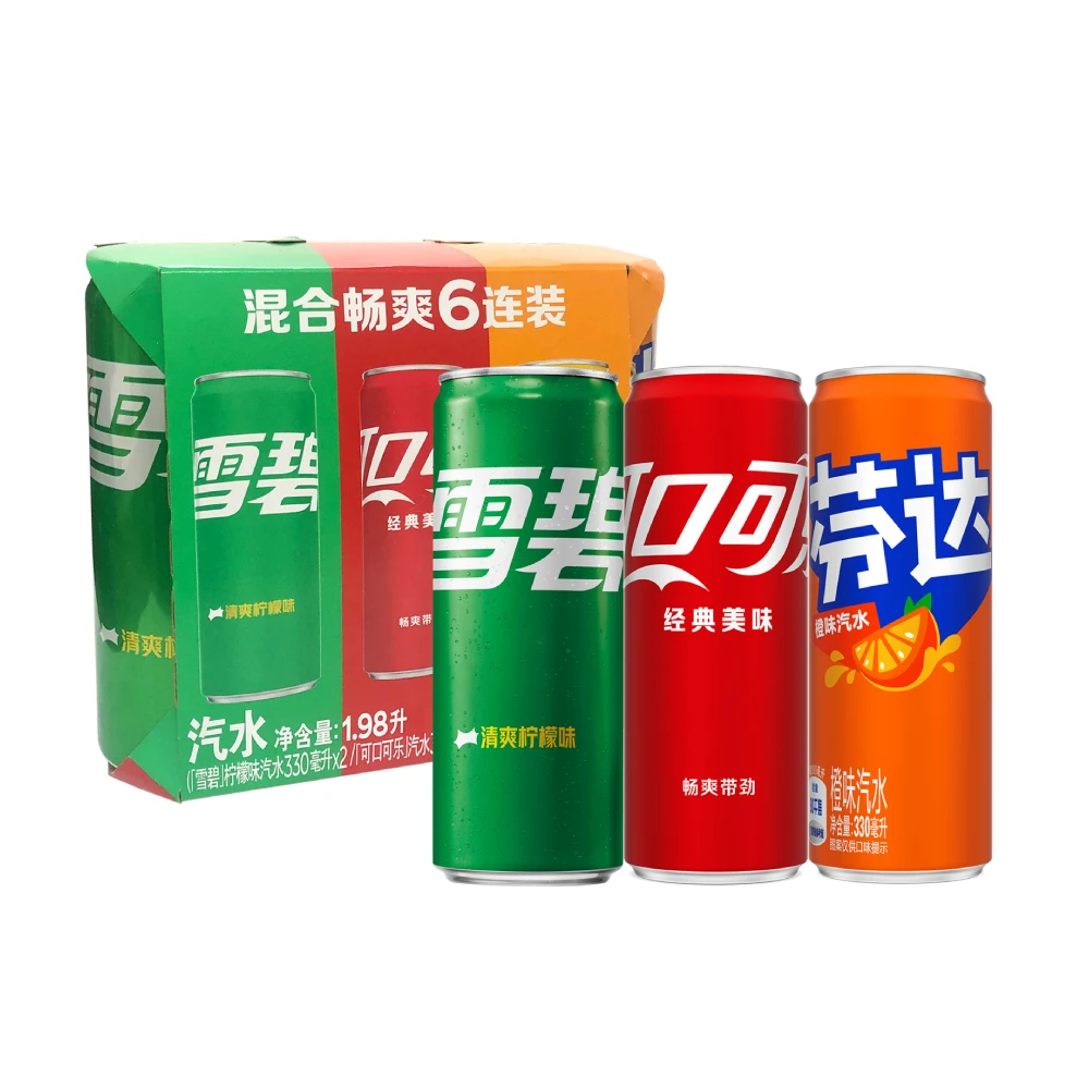 可口可乐 混合装(可口+雪碧+芬达) 330ml*6