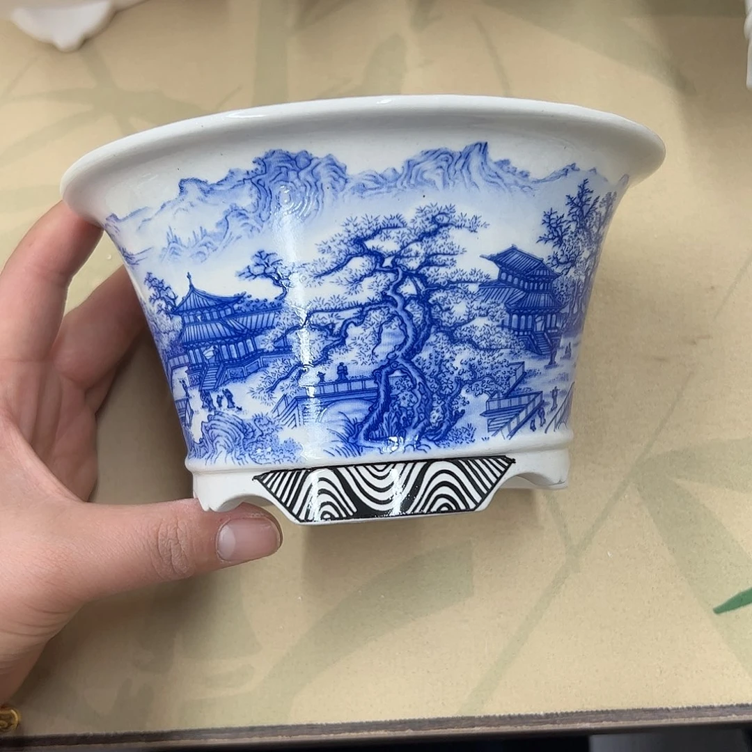 紫砂花盆550号瑕疵15/8cn