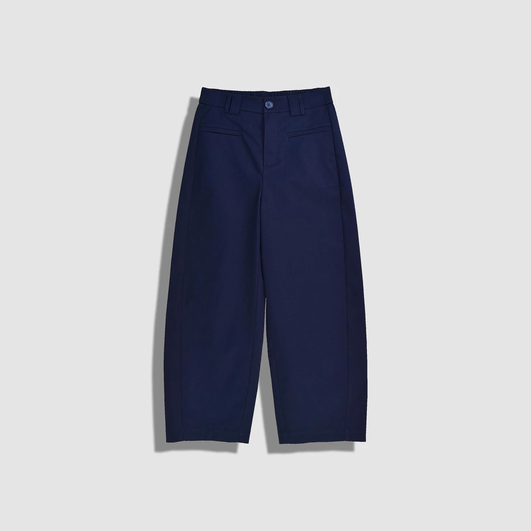 【菲儿】经典百搭高腰显瘦九分直筒休闲裤-K16595