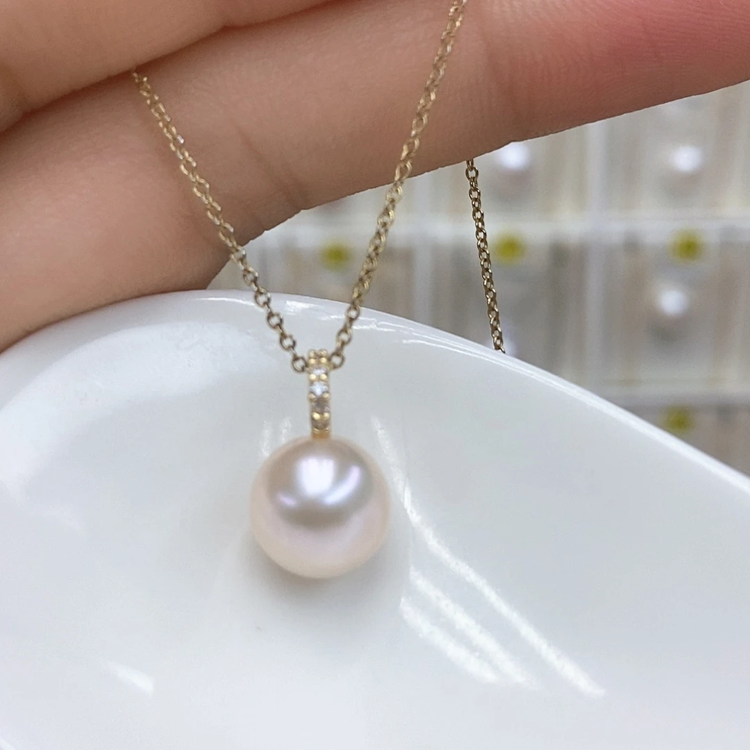颈饰合金淡水珍珠