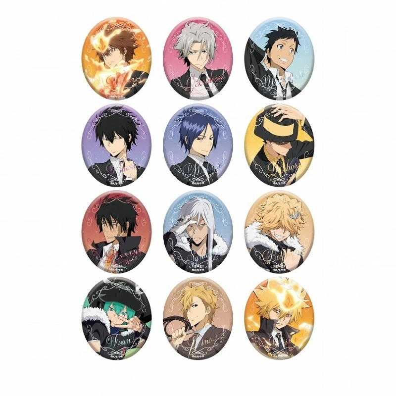 【国现】家庭教师REBORN！椭圆吧唧 徽章 全12种