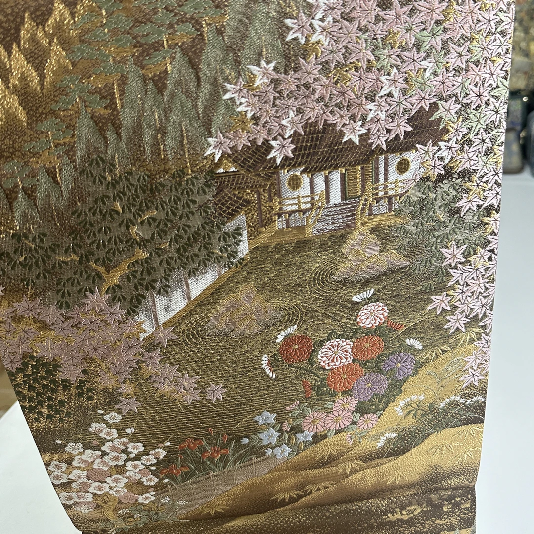 风景建筑图案6通西阵织