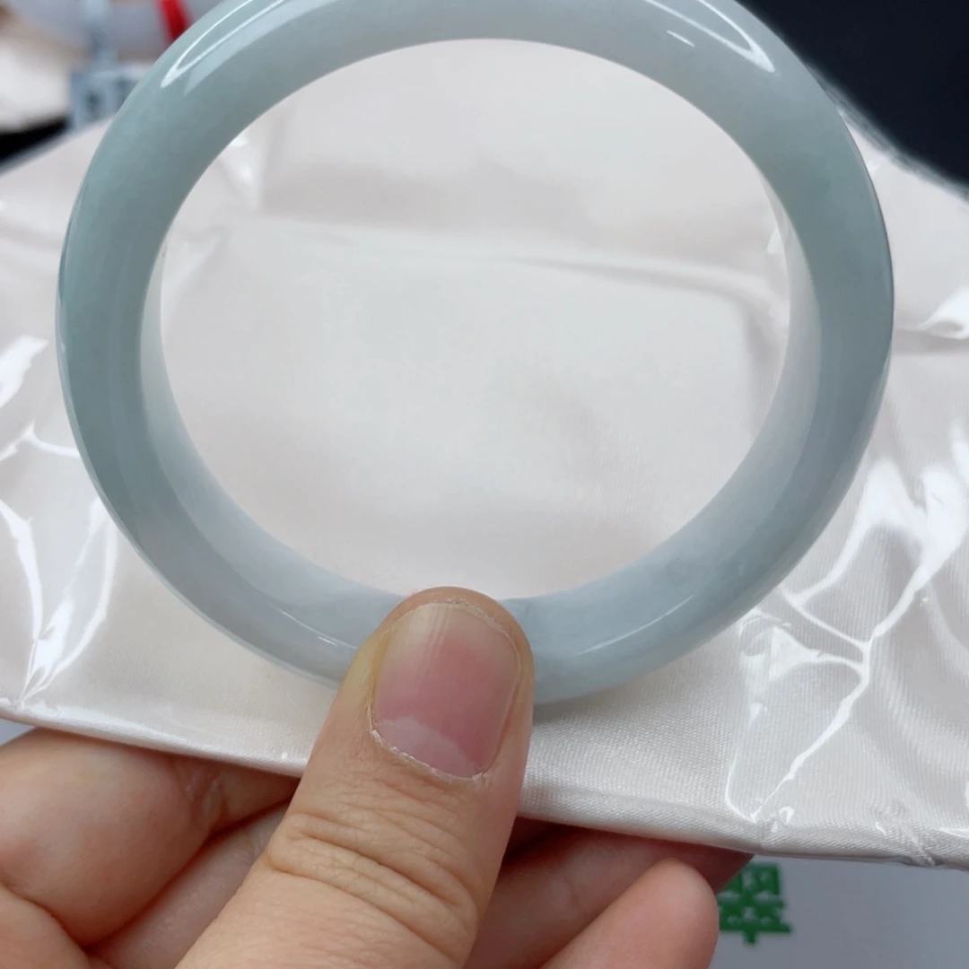 湘***）翡翠未镶嵌手镯翡翠
