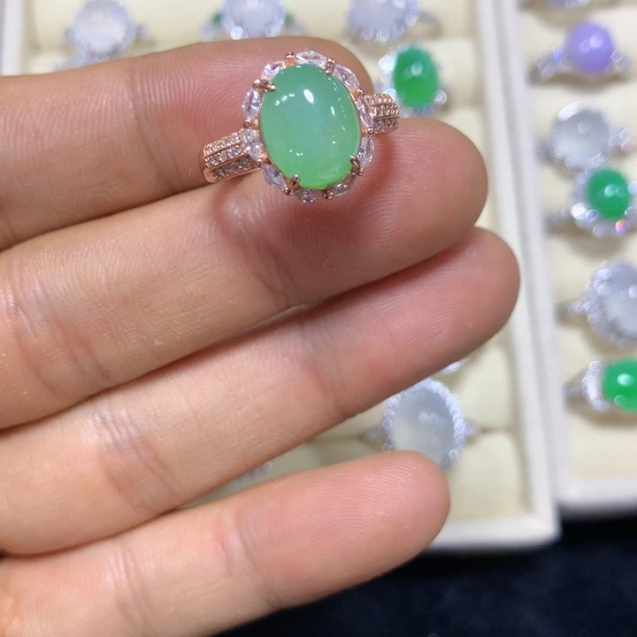 未镶嵌戒指翡翠翡翠戒指