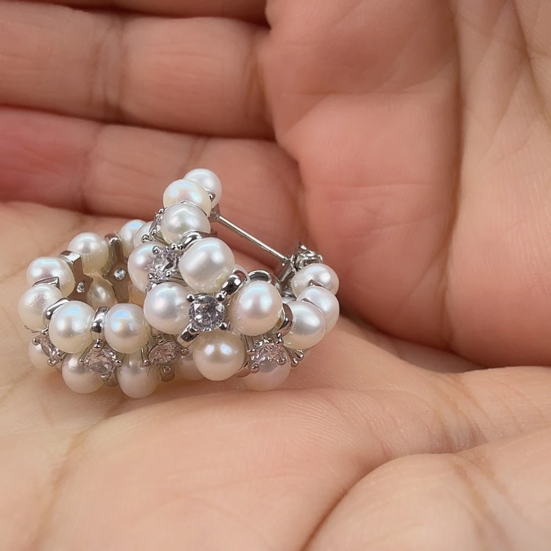 耳饰未镶嵌淡水珍珠