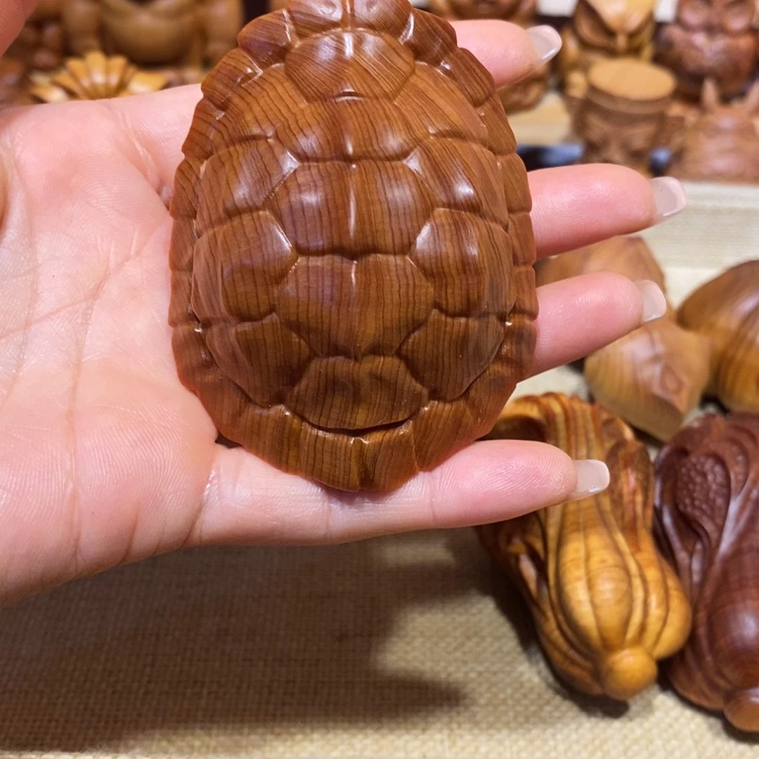 柏木（崖柏）小*桐崖柏手把件，富甲