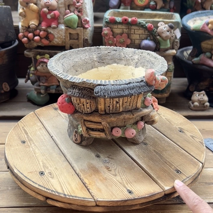 嘻哈多肉花盆百搭