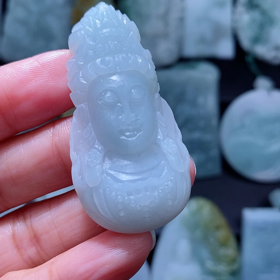 人***看定制翡翠未镶嵌翡翠