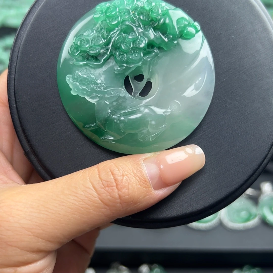 石英质玉（非洲翠）未镶嵌香炉