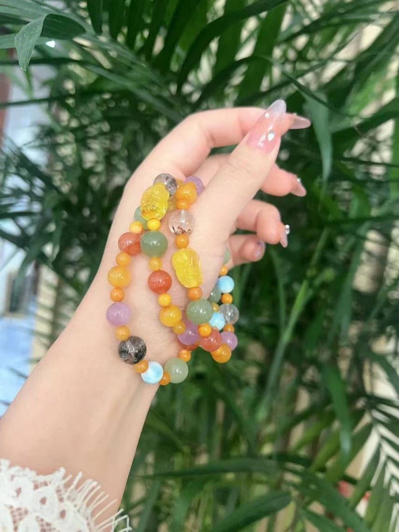 2409251639  WWX 蜜蜡DIY多宝手链  060 （多样性发其一）