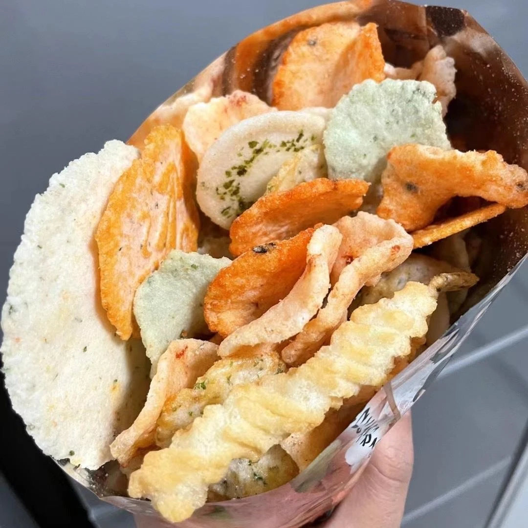 日本池田屋海之辛什锦海鲜仙贝米饼虾片120g薯片休闲网红零食