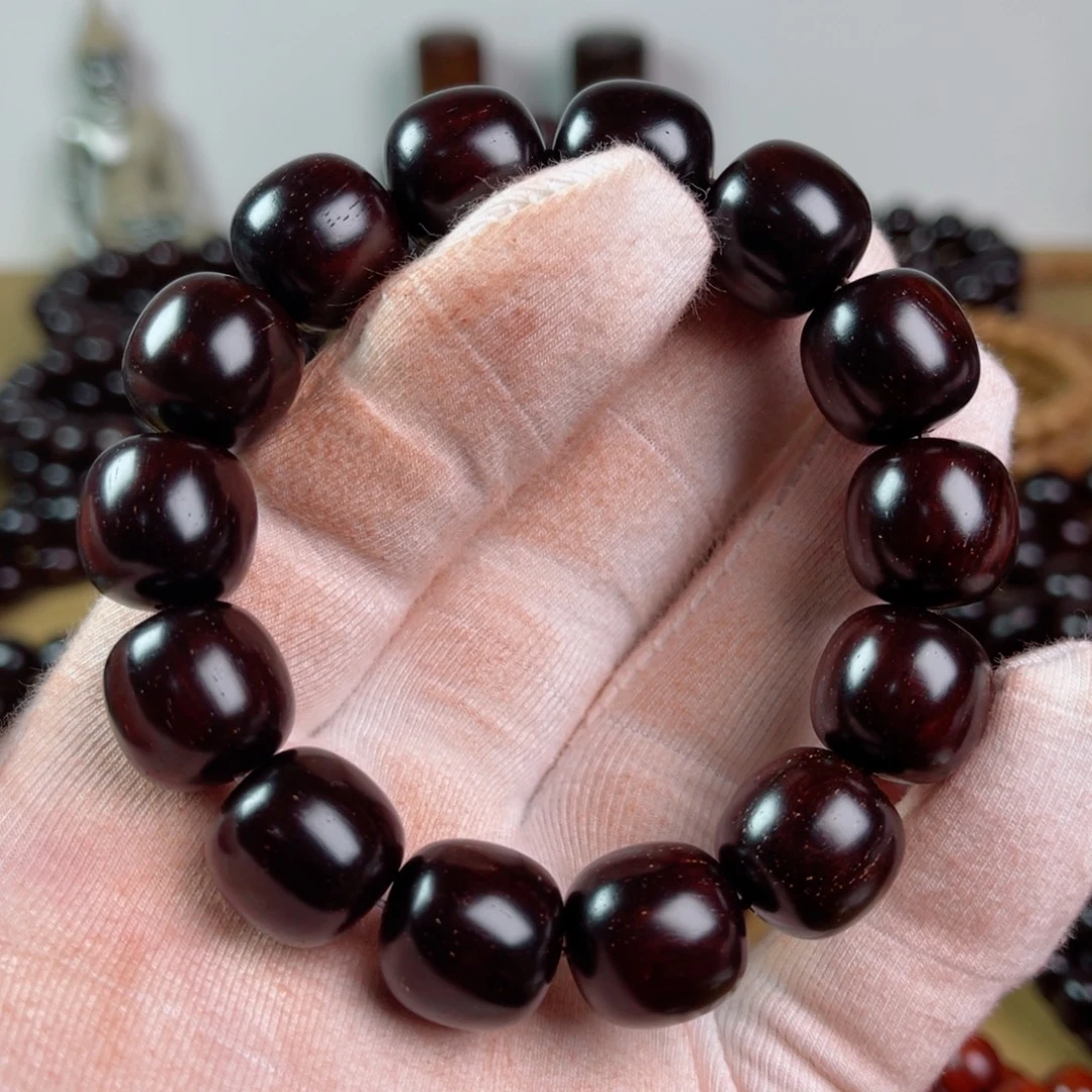 小叶紫檀手串/手链1.5老型多星材质细腻油润