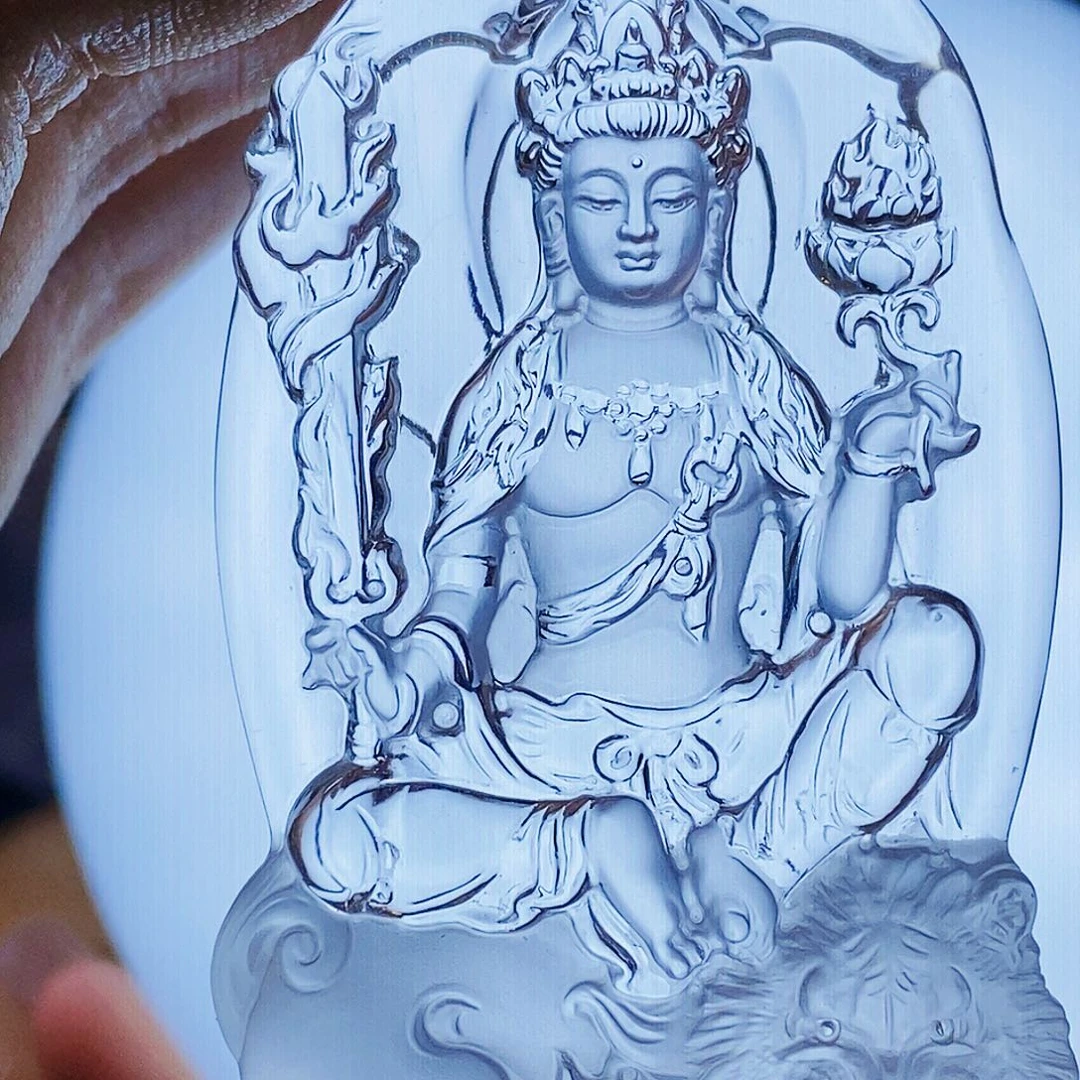 水晶颈饰未镶嵌航***然吊坠