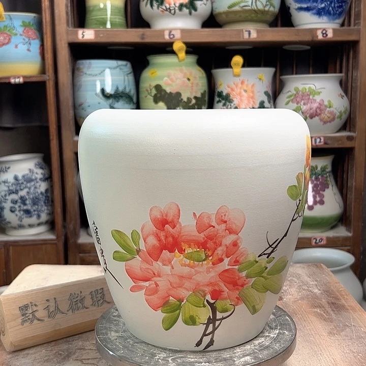 陶苹果牡丹新款新款陶瓷陶瓷陶瓷