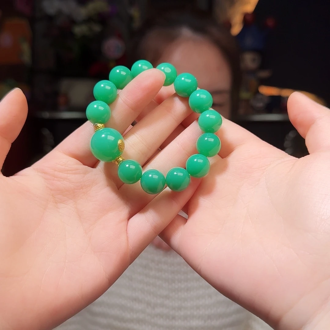 石英质玉18K金镶嵌手链