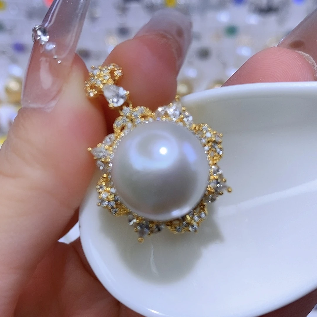 颈饰合金淡水珍珠