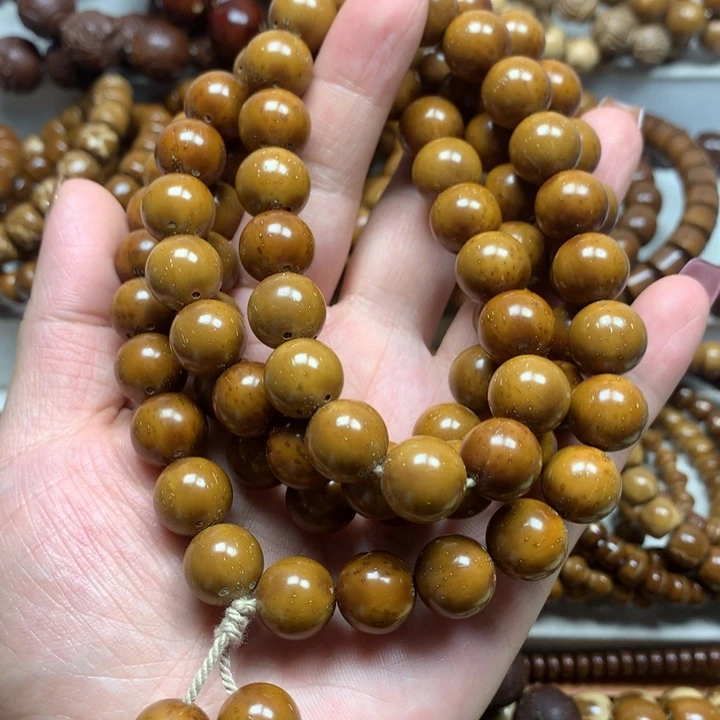 紫金鼠手串12mm半实心光珠脖挂88颗