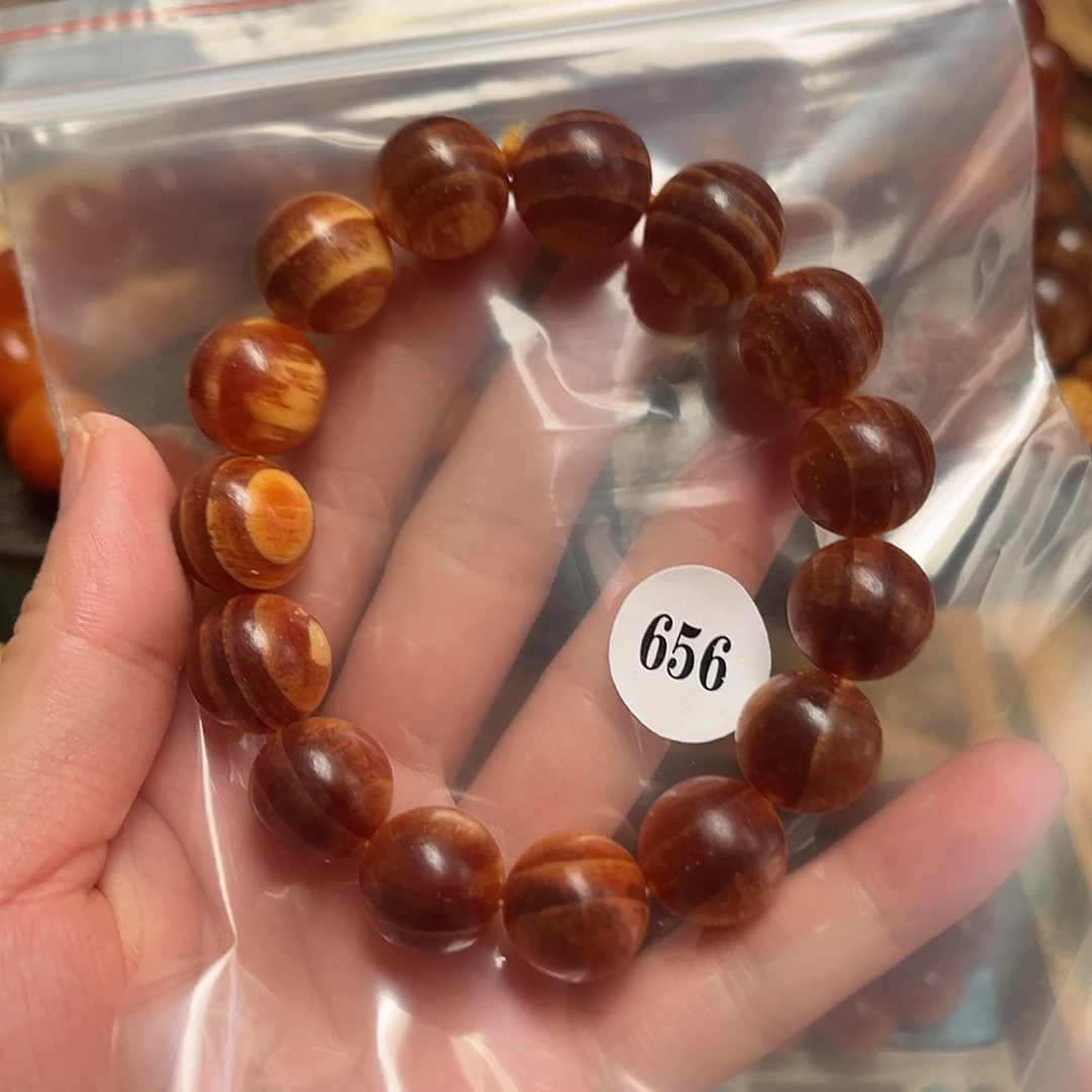 明***仔松木（琥珀木）手串/手链565树根1.5