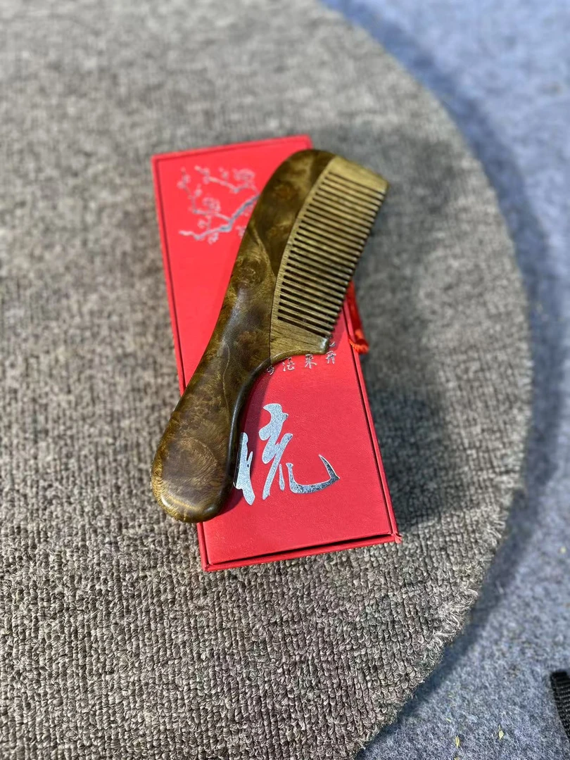 金丝楠木乌木瘤疤梳子