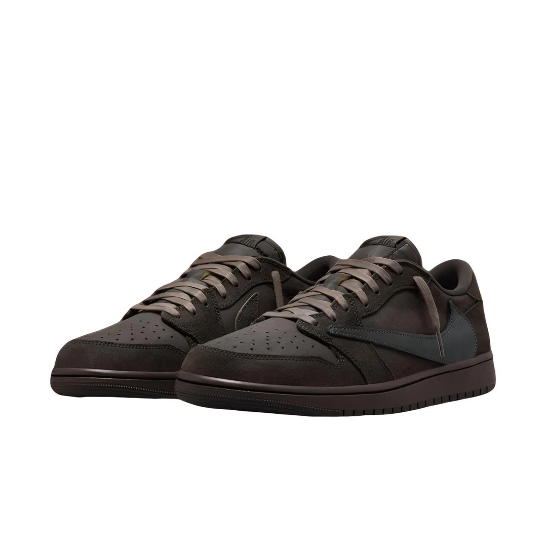 AirJordan1LowTravisScott AJ1倒钩9.0黑棕TS联名潮鞋 DM7866-202