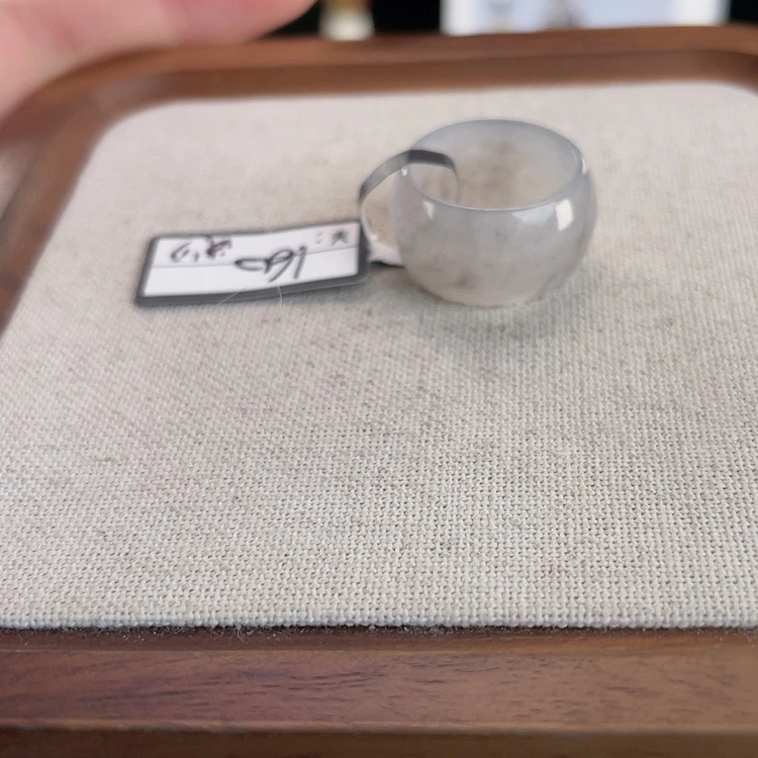 和田玉未镶嵌戒指U52资飘花墩墩16.7不退换