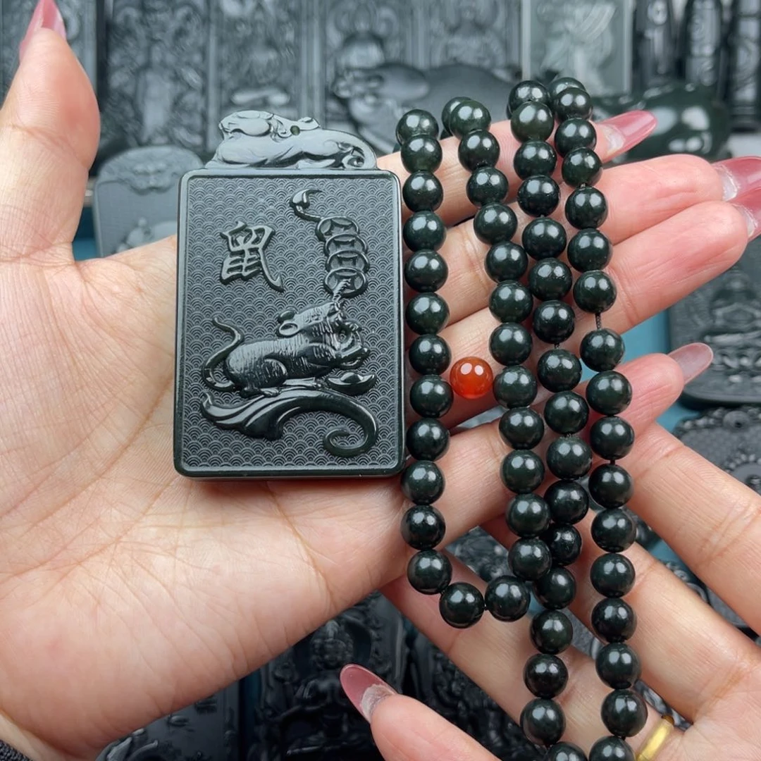 和田玉颈饰未镶嵌无**生