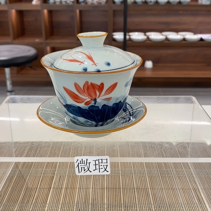 釉下老陶泥手工绘制