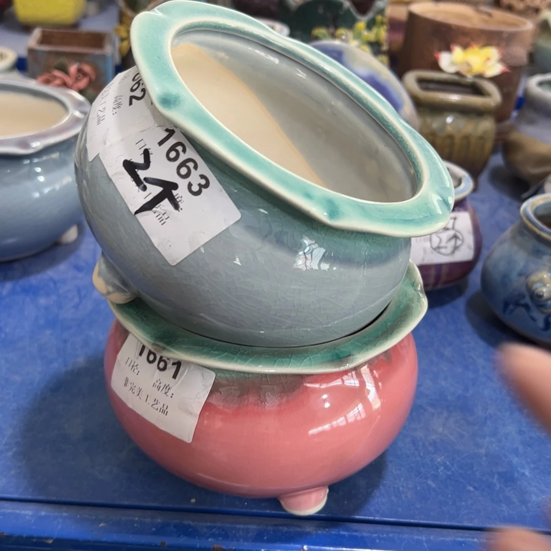 陶瓷多肉小花盆@@1663