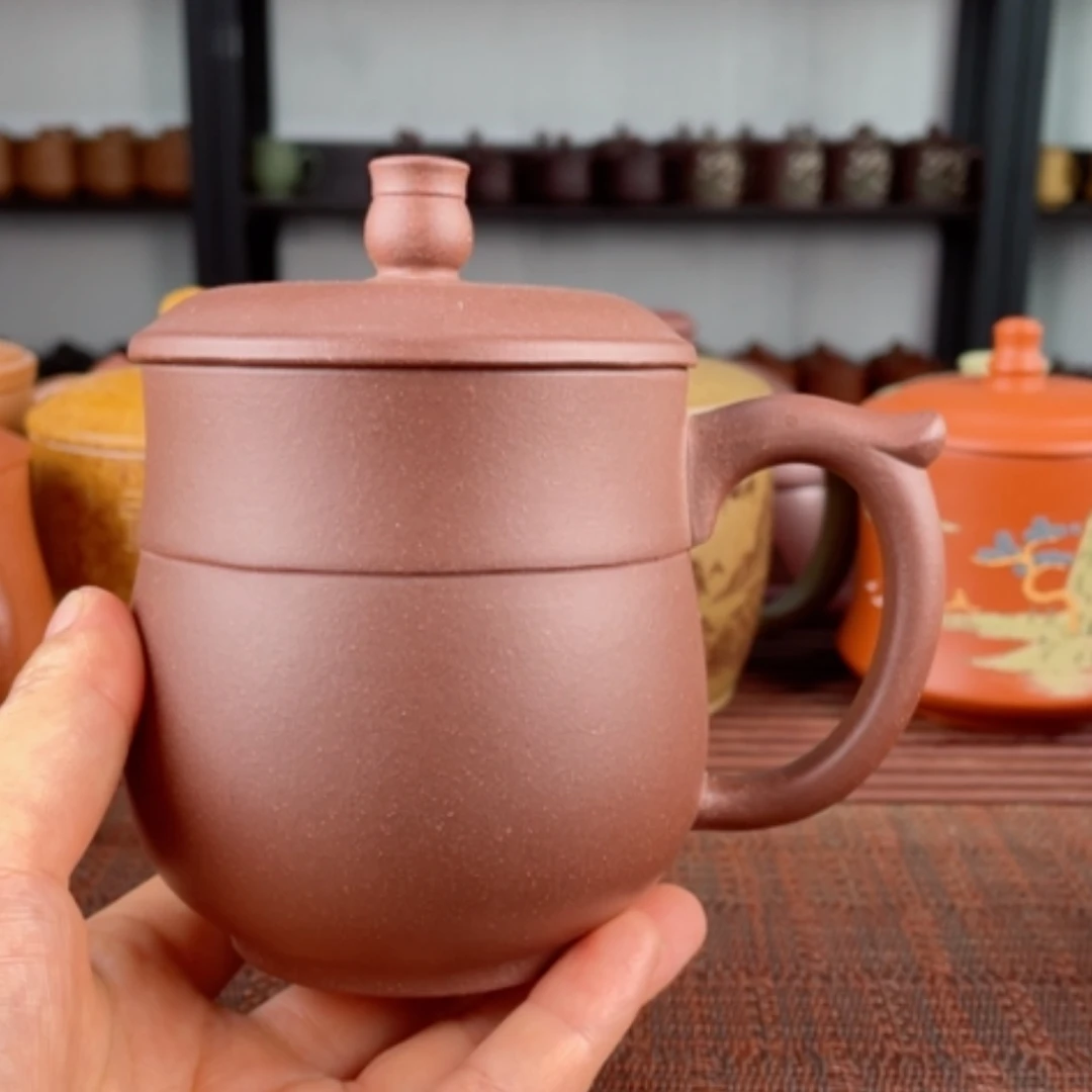 【闪购商品】茶杯紫砂宜兴原矿紫砂盖杯微瑕