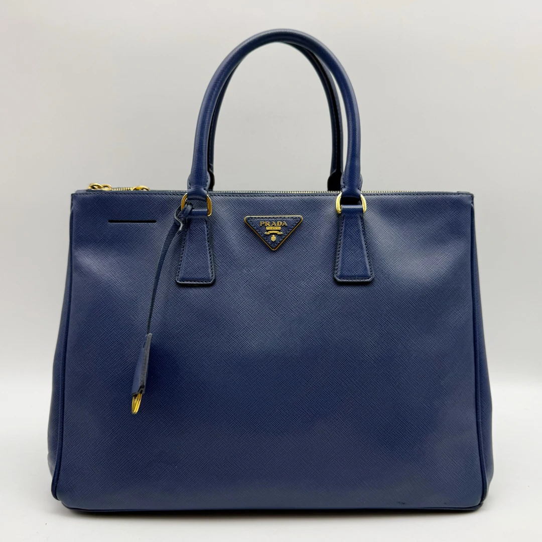 95新 Prada/普拉达 蓝色大号杀手包 手提包85080