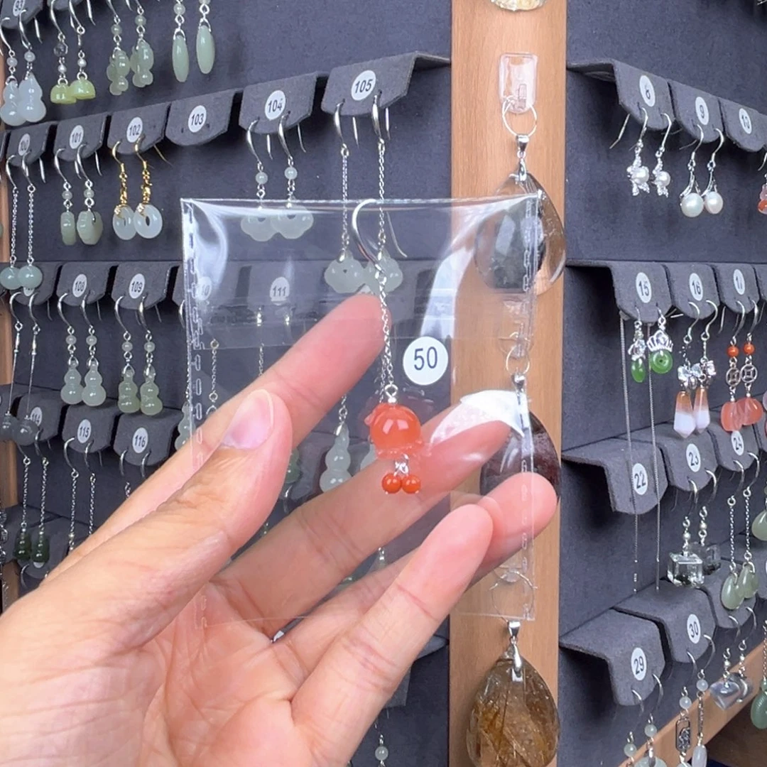 南红玛瑙银S925镶嵌耳饰仙****8