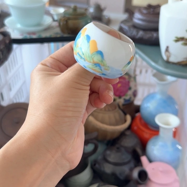 瓷片微瑕陶瓷茶具茶杯茶壶