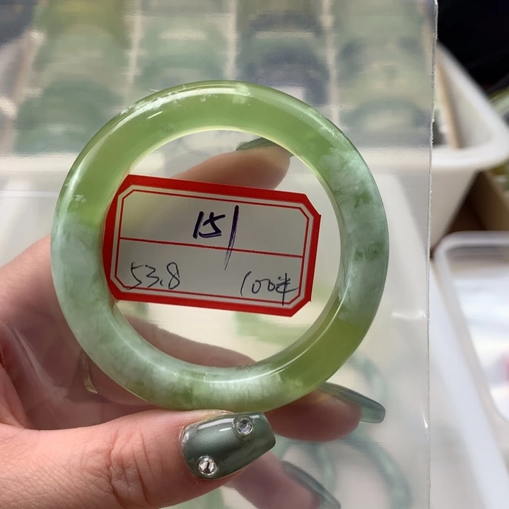 蛇纹石玉未镶嵌手镯桔****.