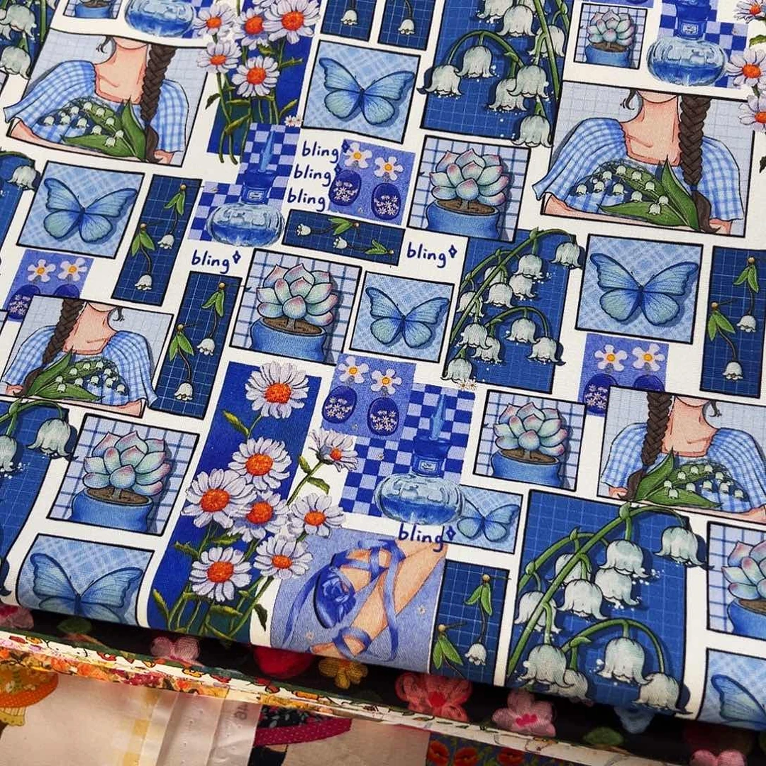 棉福袋一米价纯棉8安帆布1.5宽果子块