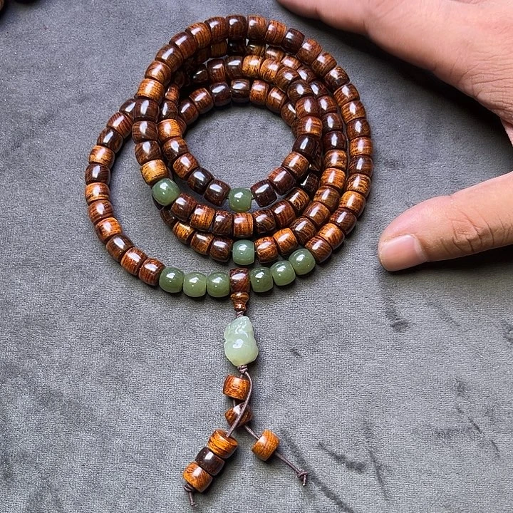 黄花梨/降香黄檀手串/手链7*9*108油梨老料