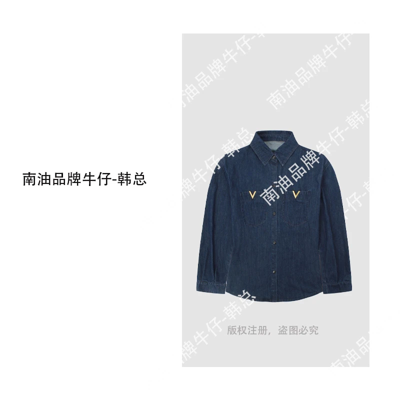 【华伦牛仔】V标oversize宽松外套A1838