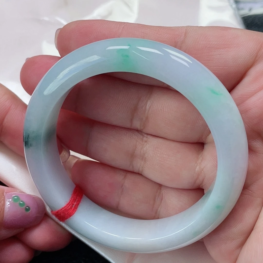 未镶嵌手镯翡翠缅甸翡翠手镯56圈