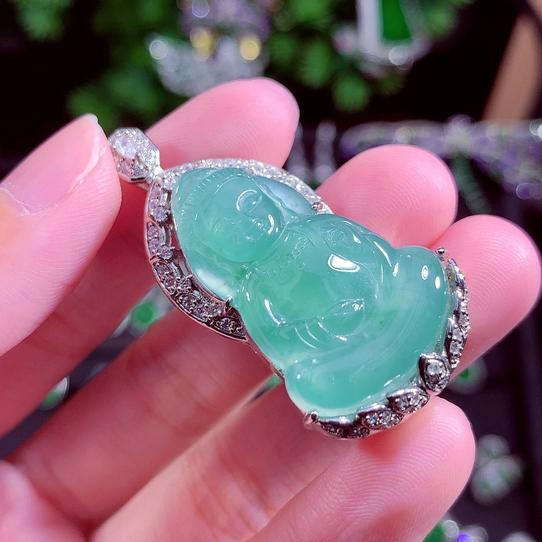 颈饰未镶嵌翡翠天然