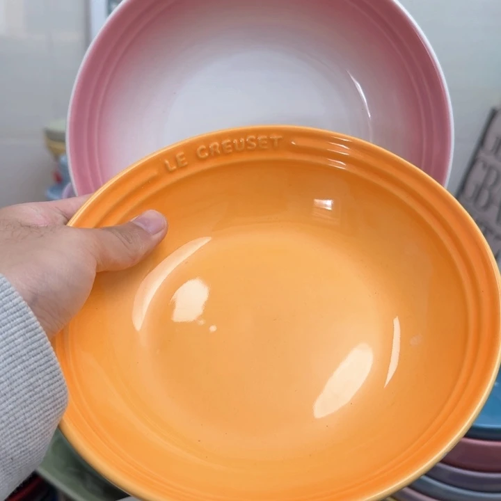 瓷片微瑕2个7英寸燕麦盘