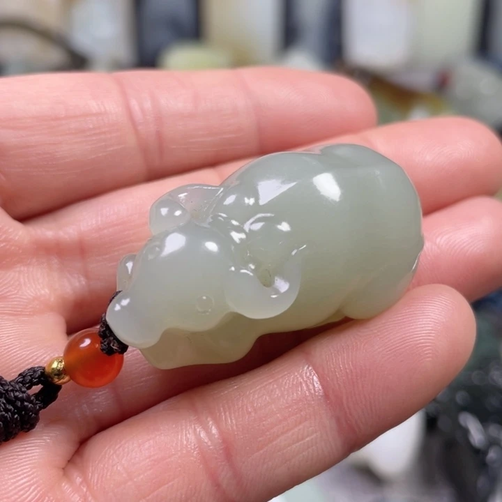 和田玉未镶嵌挂件