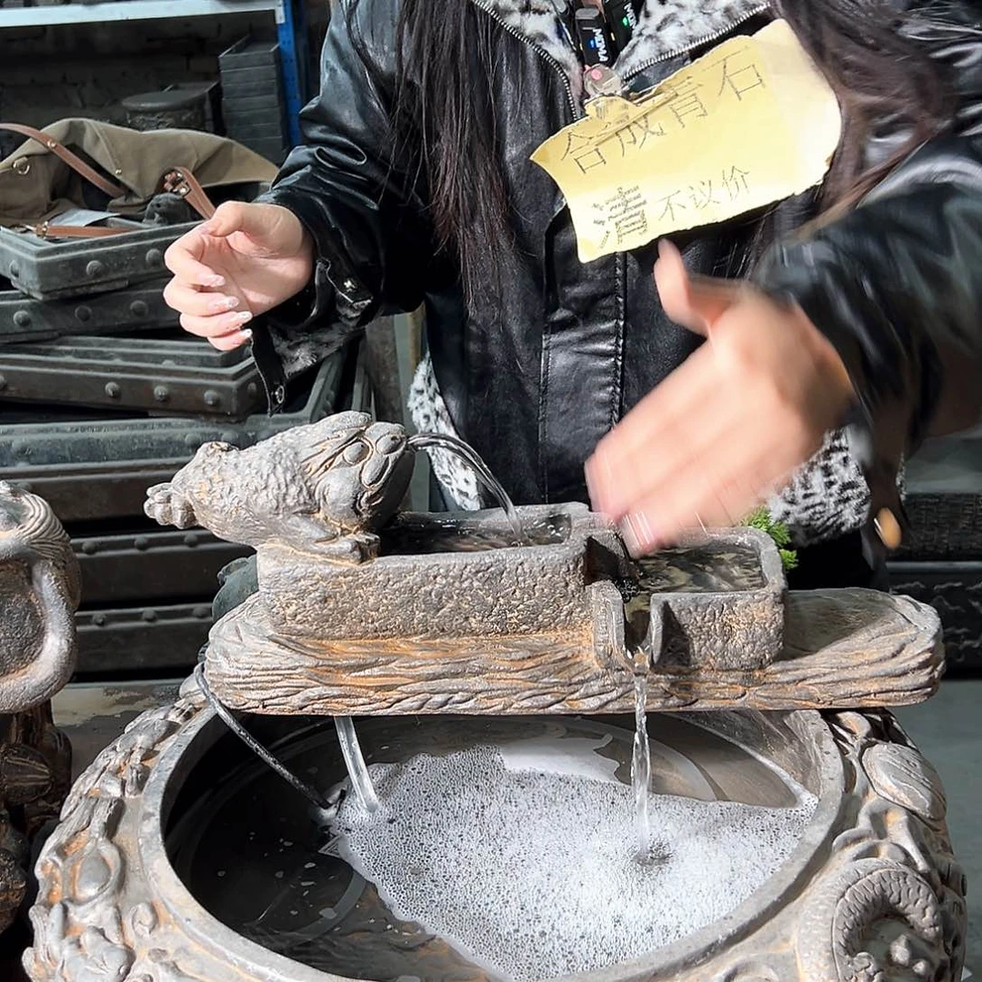 金蟾流水不带盆Y-070