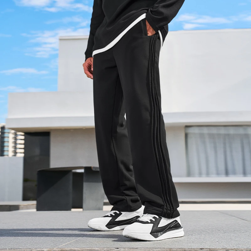 有志者UZIS新锐针织运动长裤跑步篮球休闲训练2025新款美式直筒裤