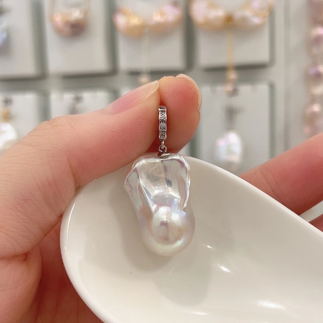 辉***娘未镶嵌淡水珍珠天然淡水珍珠巴洛克