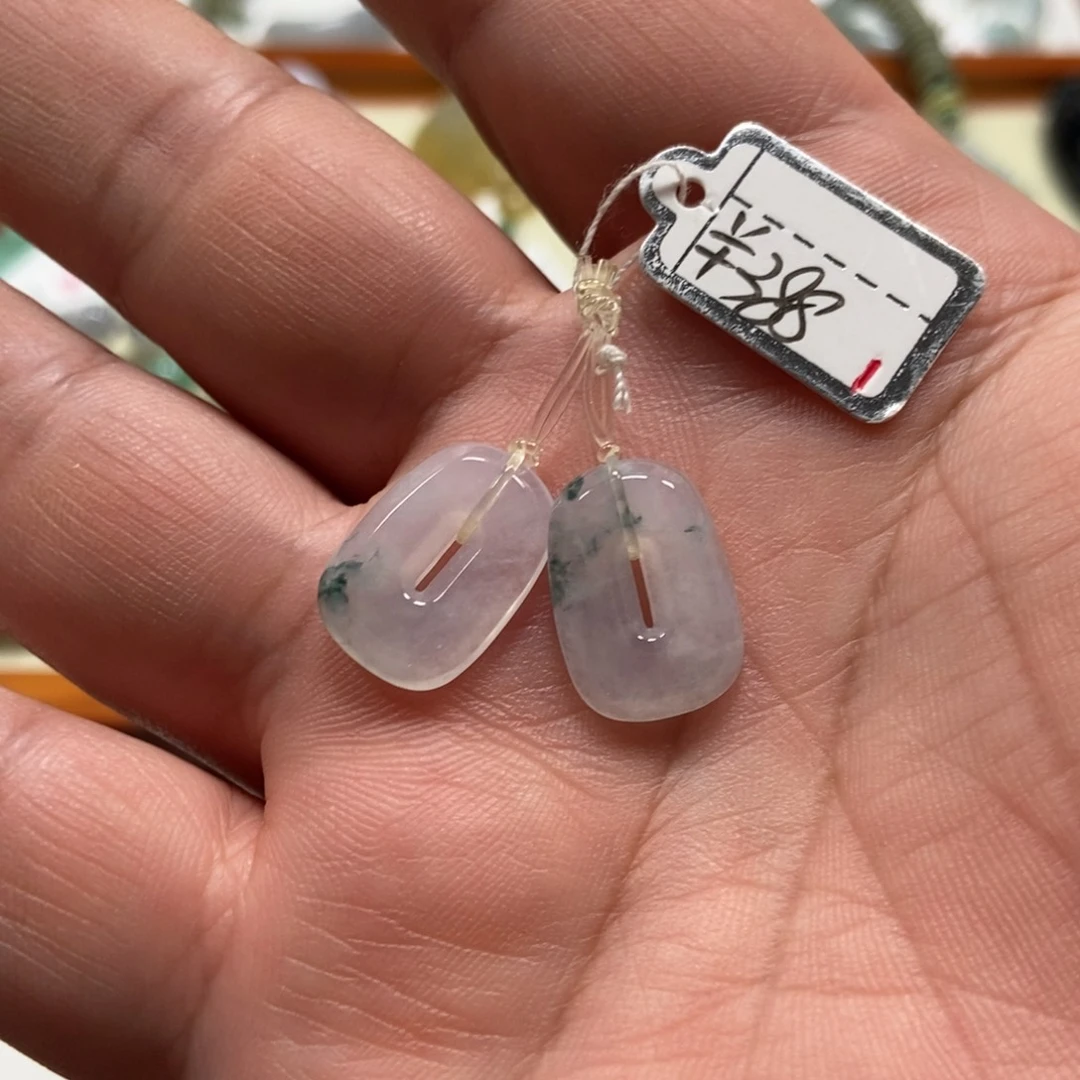 翡翠未镶嵌耳饰翡翠