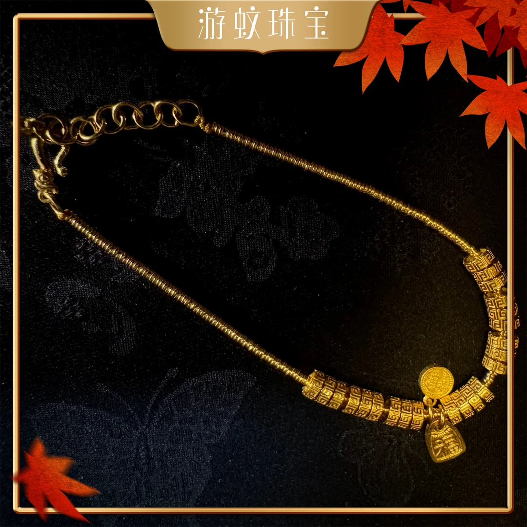 游蚊珠宝足金999纯黄金手链