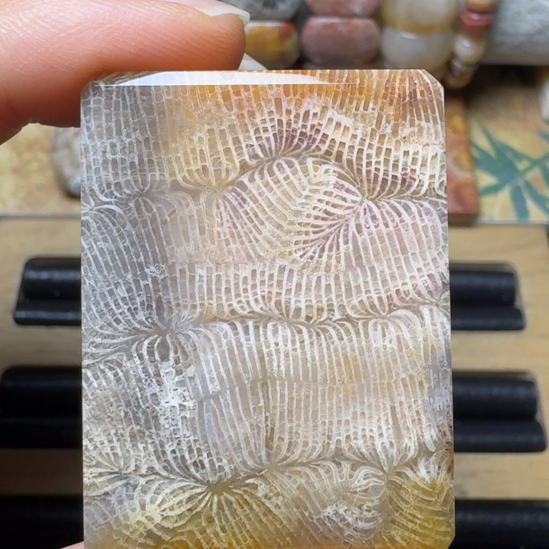 硅化玉节节高升花纹未镶嵌