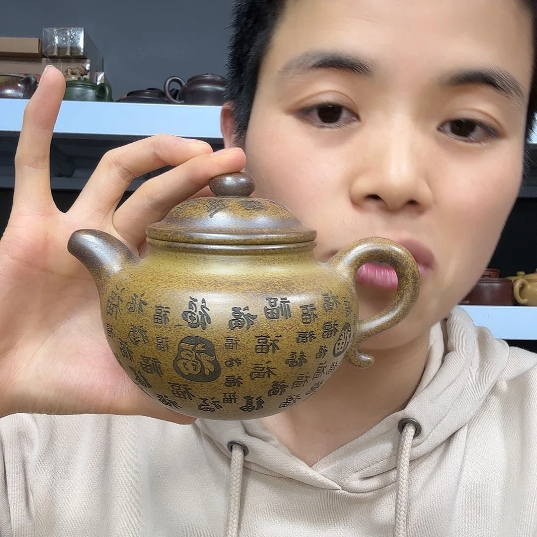 茶壶紫砂民间手艺人全手工制作