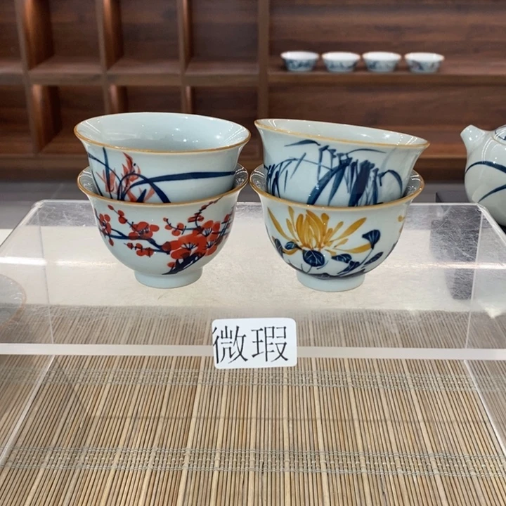 釉下老陶泥手工绘制