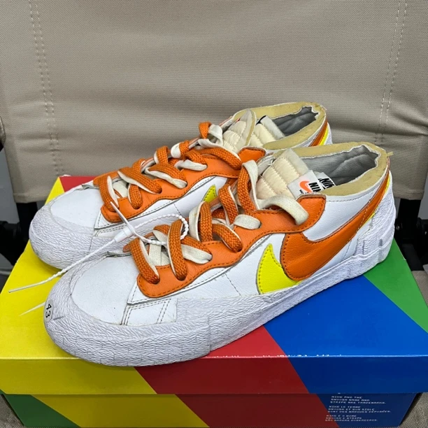 tx/43码无原盒/sacai blazer白橙/58493/低帮板鞋